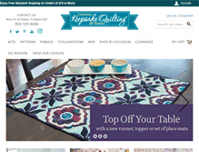 Tablet Screenshot of keepsakequilting.com
