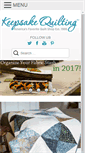 Mobile Screenshot of blog.keepsakequilting.com